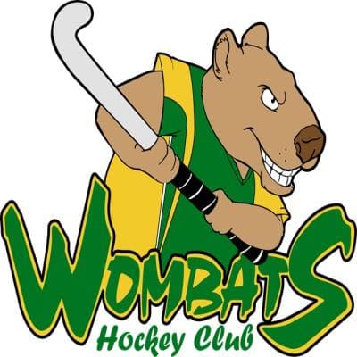 Logo Wombats Hockey Club.
